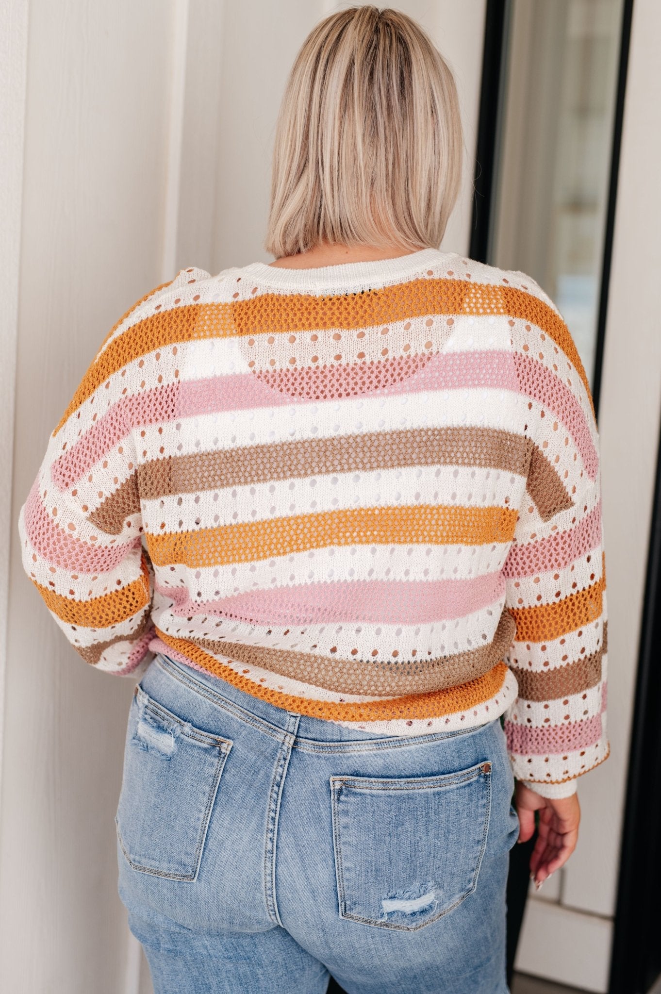 Ingrid Striped Sweater - PEONIES & LIME