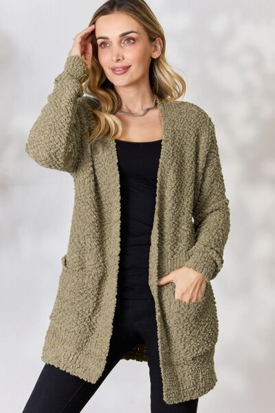 The Alisa Popcorn Cardigan - PEONIES & LIME