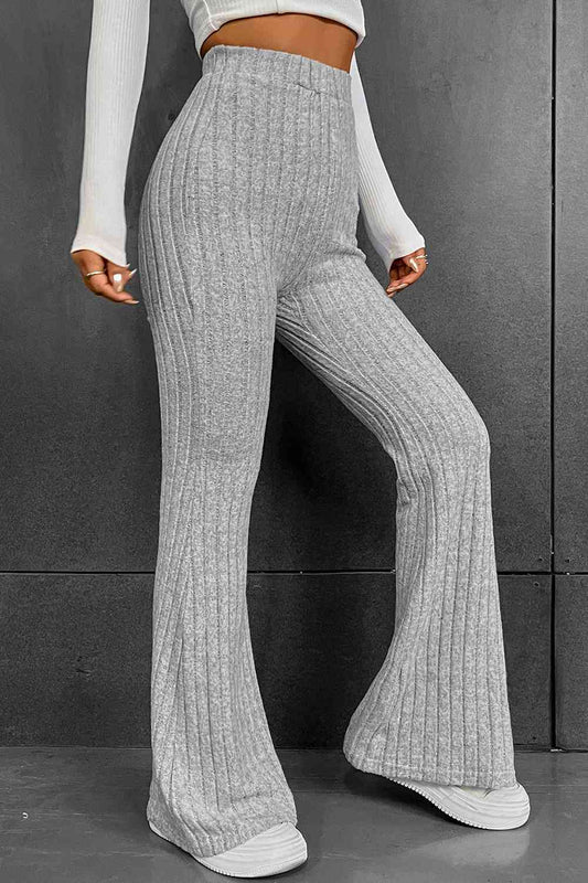 The Brielle Ribbed Long Pants - PEONIES & LIME