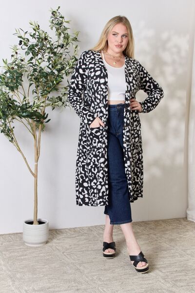 The Chasity Animal Print Button Up Cardigan - PEONIES & LIME