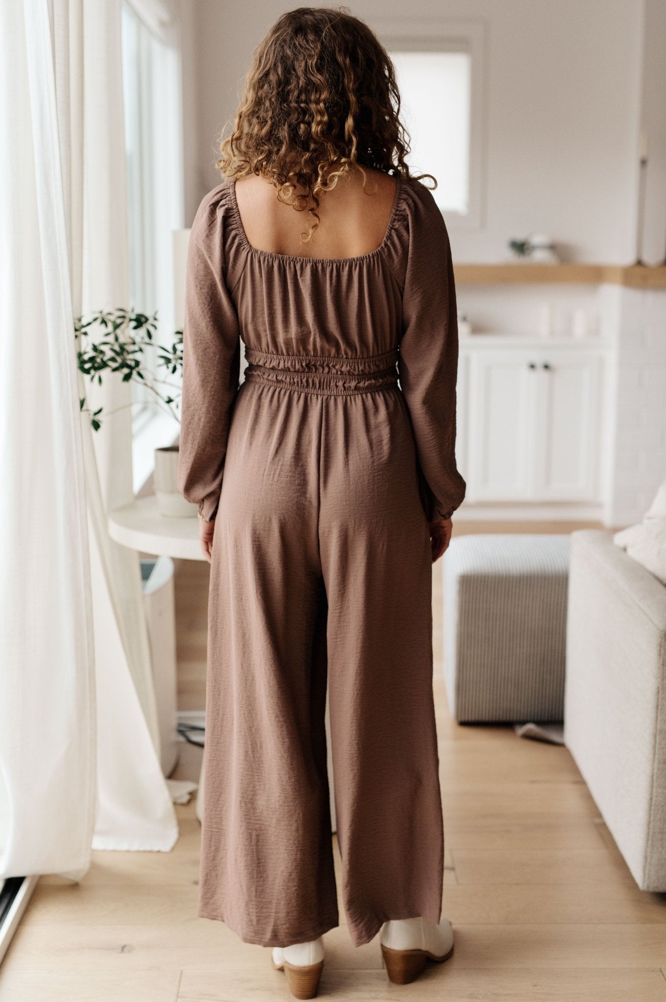 The Corrine Wide Leg Jumpsuit - PEONIES & LIME