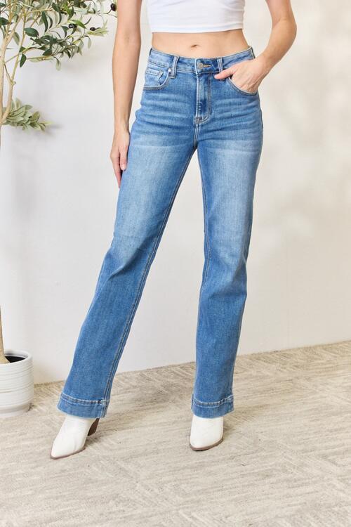 The Leah High Waist Straight Jeans