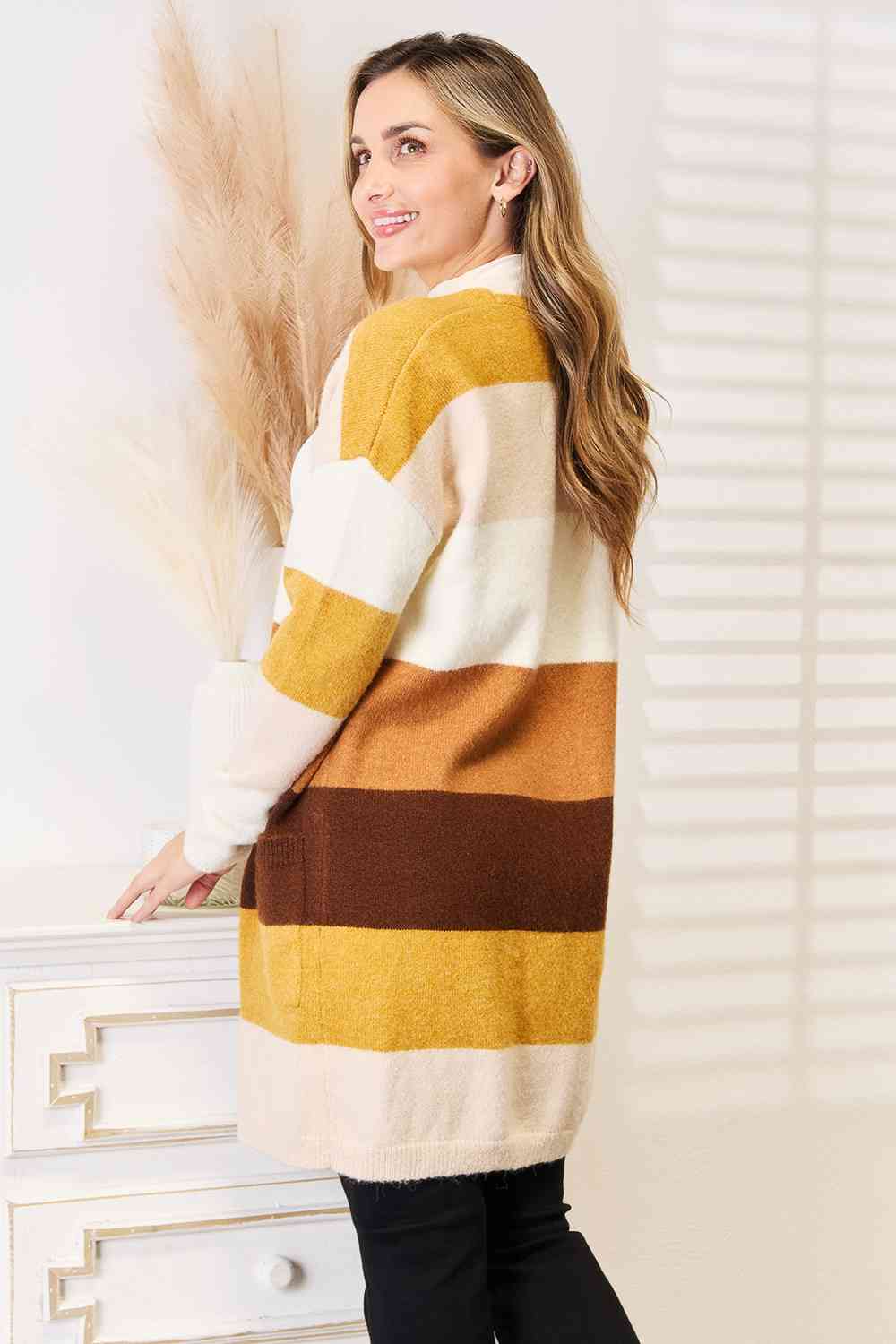 The Maggie Color Block Dropped Shoulder Cardigan