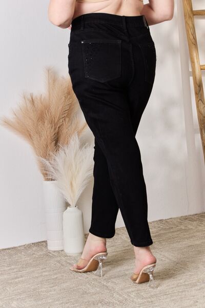 The Paulina Rhinestone Embellishment Slim Jeans