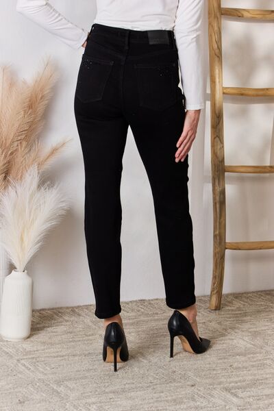 The Paulina Rhinestone Embellishment Slim Jeans